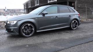 2014 Audi A3 TDI quattro Stronic Sport 184 PS in detail launch walkaround flyby [upl. by Atikin]