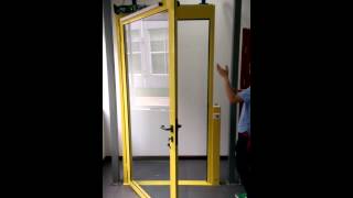 Gilgen FD20 Swing Door System  Blow Open at Power Failure [upl. by Sidran864]