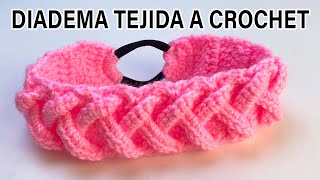 🌈Diadema Tejida a crochet PASO A PASO crochet headband  VINCHA  TURBANTE❤ [upl. by Hanoj560]