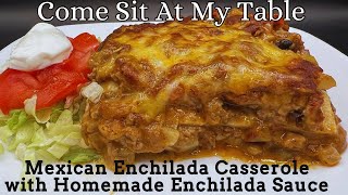 Mexican Enchilada Casserole with Homemade Enchilada SauceA Layered Version of Enchiladas So Tasty [upl. by Salter]