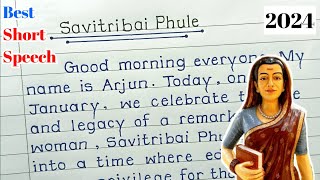 Savitribai Phule Speech In english 2024 savitribai phule bhashan english 2024 savitribaiphule [upl. by Jardena]