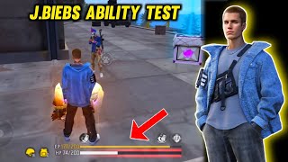 JBiebs Character Ability Test free fire in Telugu [upl. by Nawyt]