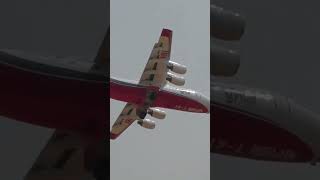 Firefighting Plane Landing  Battling Park Fire parkfire subscribe aircraft aviation 🔥 💧 [upl. by Eidnak]