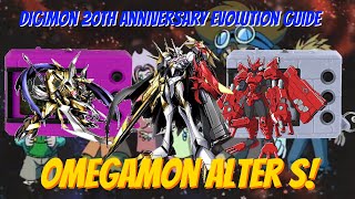 Omegamon Alter S Evolution Guide  Digimon 20th Anniversary VPet [upl. by Kettie]