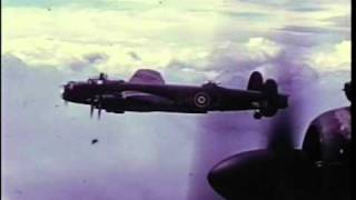 Avro Lancaster Bomber  Rare WWII Colour Film of the Lancaster [upl. by Afrika415]