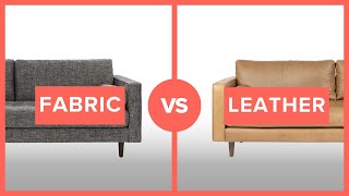 Fabric Vs Leather Sofa  which one is for you [upl. by Eisak]