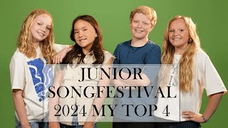 Junior Songfestival 2024 My Top 4 Netherlands [upl. by Amadis]