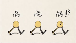 12FPS VS 24FPS VS 48FPS Walk cycle Blender Grease pencil 2D animation [upl. by Aihsad]