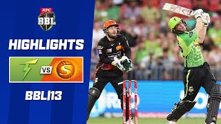 Sydney Thunder v Perth Scorchers  BBL13 [upl. by Esined905]