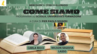 COME SIAMO con CARLA RICCI e WILSON SEGOVIA LASSO [upl. by Sandor176]