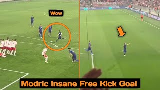 Luka Modric Insane Free kick Goal vs Poland 🔥  Croatia 10 Poland [upl. by Stelu]