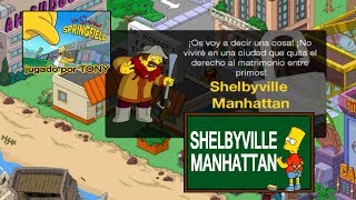 Los Simpson Springfield quotShelbyville Manhattanquot por Tony [upl. by Nosidam774]