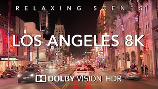 Driving Saturday Nightlife of Los Angeles 8K HDR Dolby Vision  Venice to Downtown LA Los Santos [upl. by Yennek]