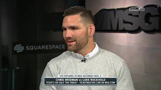 Chris Weidman Discusses Upcoming Fight vs Rockhold in UFC 230 [upl. by Dnalyar100]