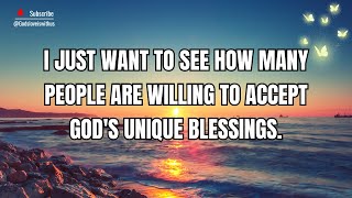 I just want to see how many people are willing to accept Gods unique blessings jesus god [upl. by Jarlathus]