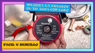 Bomba presurizadora para mejorar el flujo de tu agua bombadeagua [upl. by Aluk464]