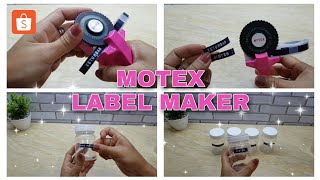 MOTEX LABEL MAKER  Cara memasang MOTEX label sticker maker  Sticker toples bumbu dapur [upl. by Enirroc]