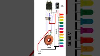 Voltage booster circuit 15v to 60v booster shorts [upl. by Fish]