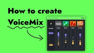 ACE Studio Tutorial How to create VoiceMix [upl. by Zelazny]