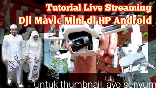 CARA LIVE STREAMING Dji Mavic Mini di HP Android [upl. by Biles44]