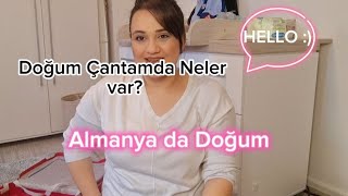 Doğum Çantasında Neler Olmalı Almanyada Hastane Doğum Çantası Almanya Hastaneleri vlog youtube [upl. by Leagiba]