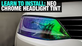 How To Install Neo Chrome Headlight Tint Film quotDIYquot [upl. by Singer460]