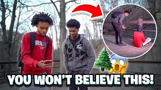 I CANT BELIEVE WHAT WE DID IN THE WOODS  VLOGMAS DAY 5 [upl. by Aihsilat839]