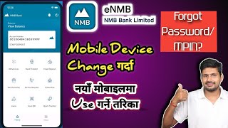 NMB mobile banking change mobile device  eNMB forgot password recover [upl. by Auqkinahs]