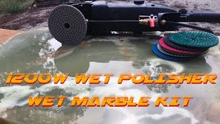 1200W Wet Polisher  Marble Polishing [upl. by Bedell410]