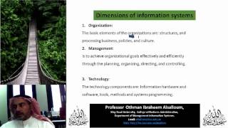 What are dimensions of information Systems [upl. by Lecirg]