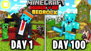 I Survived 100 Days in Bedrock Minecraft Hardcore [upl. by Ethelred13]