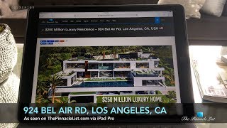 Luxury Dream Home Architecture  924 Bel Air Rd Los Angeles CA USA 🇺🇸 [upl. by Kusin]