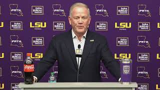 LSU HC Brian Kelly Recaps Win Over Arkansas and Looks Ahead To Texas AampM [upl. by Raviv]