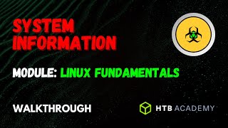 System Information  Linux Fundamentals Module  HTB Academy  Walkthrough [upl. by Dorin]