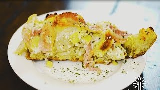 Cheesy Garlic Artichoke Pull Aparts Recipe  Foodblasts [upl. by Columbyne390]