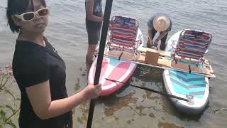 DIY SUP Board Catamaran [upl. by Selene]