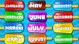 Months Of The Year Songs For Kids And children Preschool Videos For Baby [upl. by Ninette]