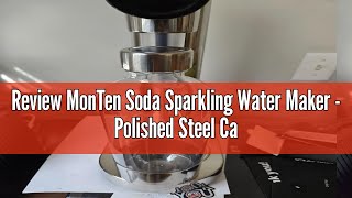 Review MonTen Soda Sparkling Water Maker  Polished Steel Carbonator  Includes 900ML Bottle  Made [upl. by Andros]