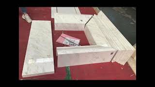 White Carrara Marble Fireplace Surround [upl. by Artkele]