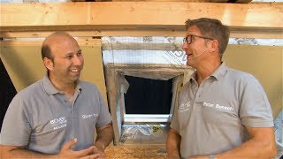 Folienverklebung bei nachträglichem Einbau eines Velux Dachfensters  Teil 3 ✔ ISOVER live ★ Web TV [upl. by Disario]