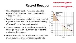 GCSE Chemistry  Rates of reaction reversible reactions and equilibrium AQA [upl. by Disario923]