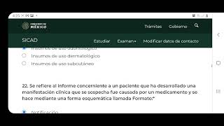 Examen SICAD cofepris preguntas 2023 aprueba de manera rápida con 100 y obtén tú constancia [upl. by Bentley]