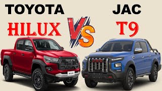 ALL NEW Toyota HILUX Vs ALL NEW JAC T9  Which one do you prefer [upl. by Anayek14]