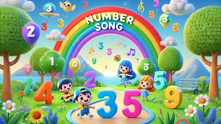 Number Song 1 to 10  Fun Counting Song for Kids [upl. by Milburr165]