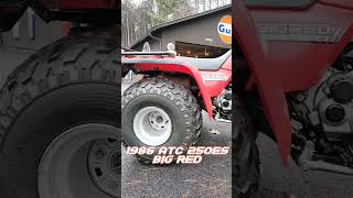 1986 Honda ATC 250ES Big Red Startup and Walk Around honda atv startup [upl. by Alliuqet]