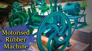 Motorised rubber machine in Kerala [upl. by Lovash]