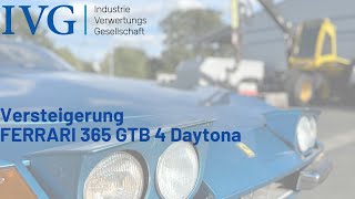 Versteigerung FERRARI 365 GTB 4 Daytona I IVG [upl. by Nivar]