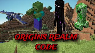 120  NEW BEST ORIGINS REALM CODE FOR MINECRAFT BEDROCK EDITION [upl. by Nodnarbal412]