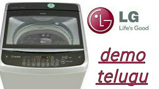 Lg top load washing machine demo telugu [upl. by Eivi206]