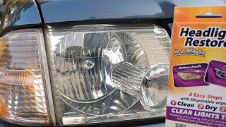 headlight restore wipes test review do it really work in 2 minutes wow it works [upl. by Epperson]